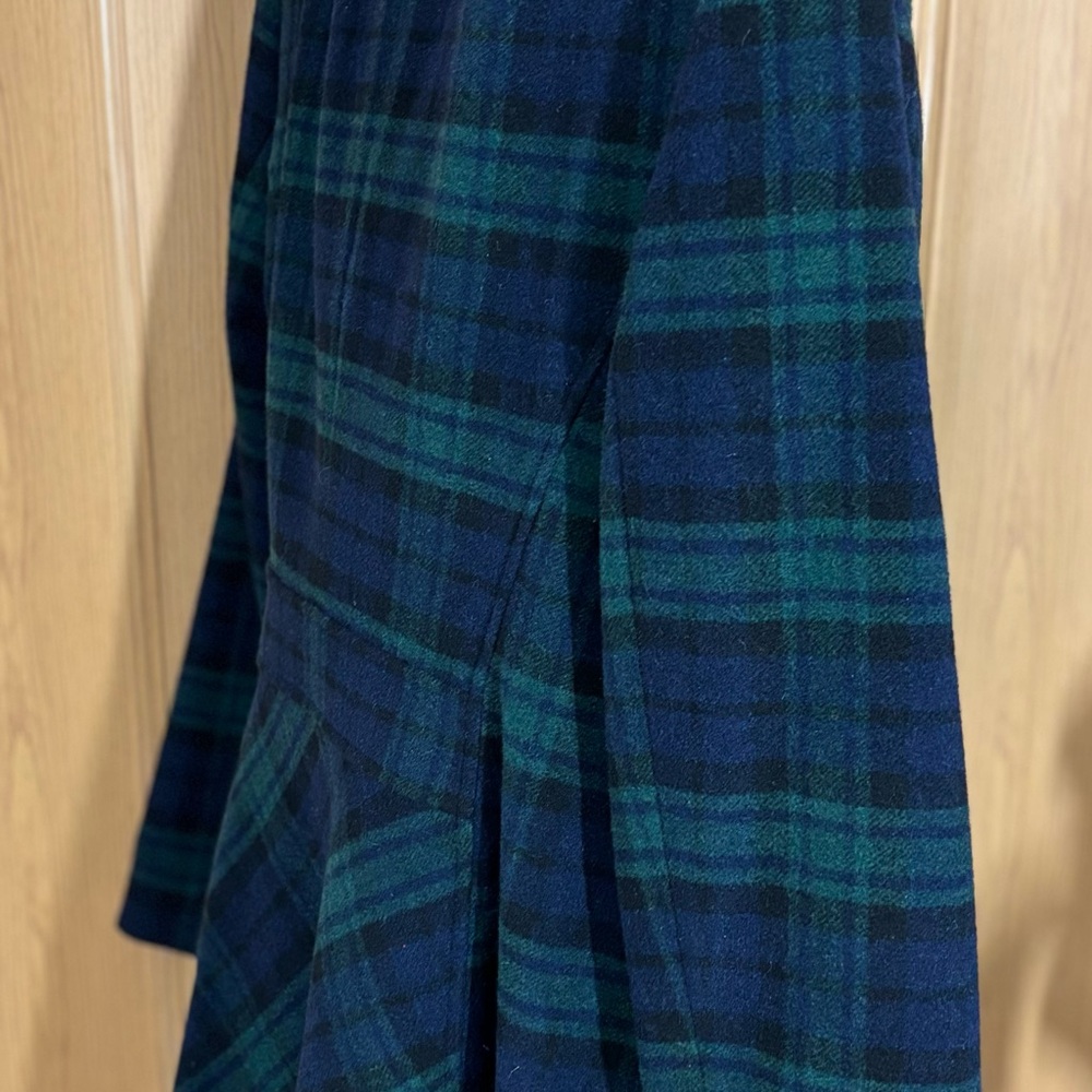 Talbots Green Blue Plaid Tartan Blazer 3 Button Up Wool Womens Jacket Sz14 - Picture 5 of 7